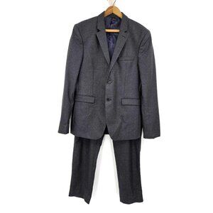 Acne Studios Aron Wool Flannel Suit Mens 52 Sportscoat Jacket Pants Grey PAW16